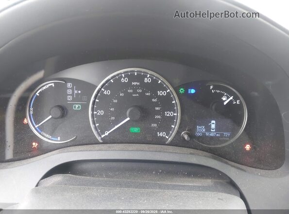 JTHKD5BH4G2263201 2016 LEXUS CT 200H Белый Вид задних сидений