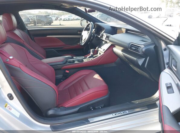 JTHSM5BC0G5000383 2016 LEXUS RC 300 Silver Widok wnętrza z przodu