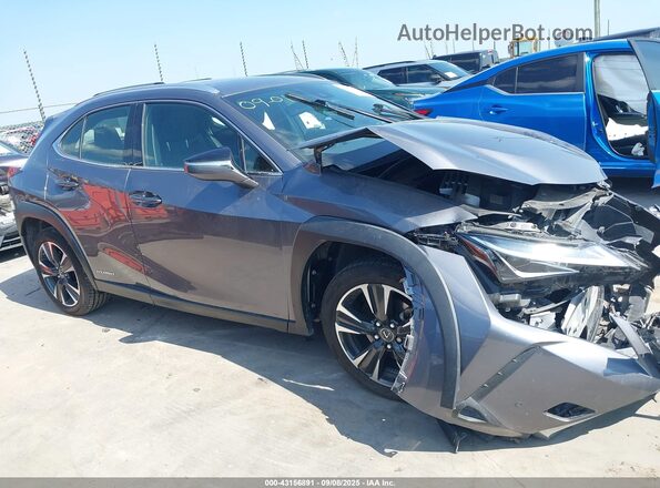 JTHU9JBH1K2019419 2019 LEXUS UX 250H Gray Rear interior view