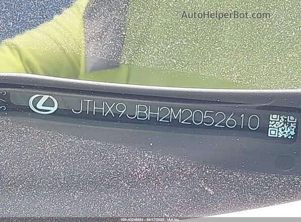 JTHX9JBH2M2052610 2021 LEXUS UX 250H White 