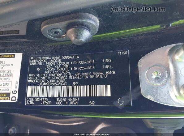 JTJAM7BX8M5280963 2021 LEXUS GX 460 Black Вид підкапотного простору