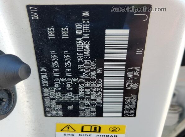 JTJBARBZ6H2138063 2017 LEXUS NX White 