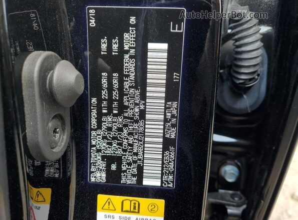 JTJBARBZXJ2178085 2018 LEXUS NX Черный 