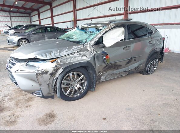 JTJBJRBZ2G2039206 2016 LEXUS NX 300H Silver Front left