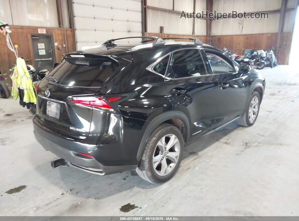 JTJBJRBZ4H2055005 2017 LEXUS NX 300H Black Հետևի աջ