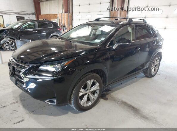 JTJBJRBZ4H2055005 2017 LEXUS NX 300H Black Առջևի ձախ երեք քառորդ տեսարան