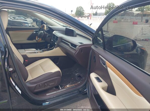 JTJDZKCA4K2018030 2019 LEXUS RX 350L Black Widok wnętrza z przodu