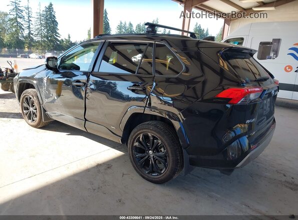 JTM16RFVXNJ016668 2022 TOYOTA RAV4 HYBRID Черный Задняя левая четверть