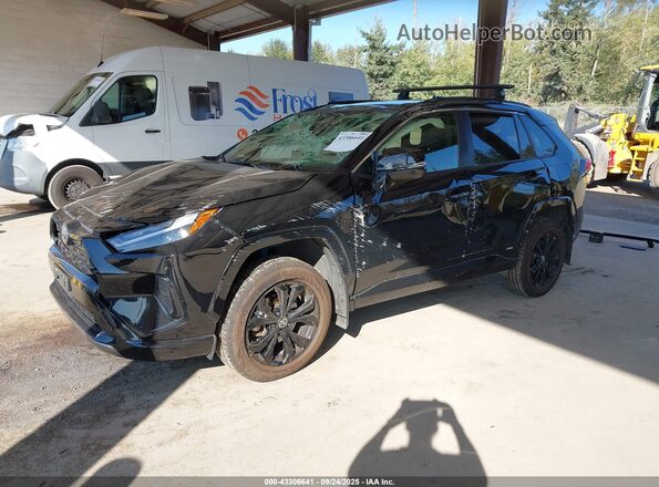 JTM16RFVXNJ016668 2022 TOYOTA RAV4 HYBRID Черный Передняя левая четверть