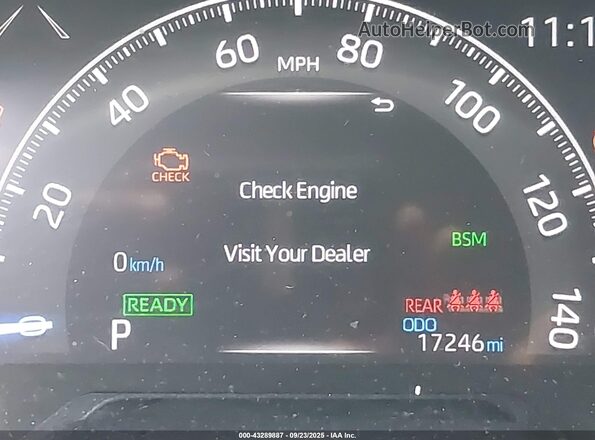 JTMB6RFV1RD118711 2024 TOYOTA LE White Vista de los asientos traseros