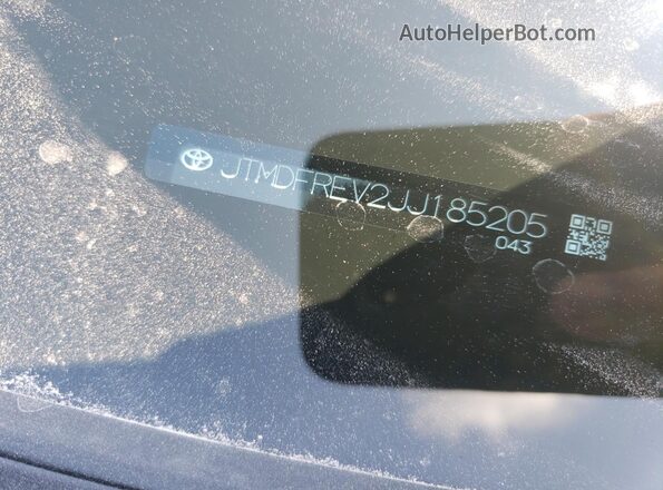 JTMDFREV2JJ185205 2018 TOYOTA LIMITED Blue 