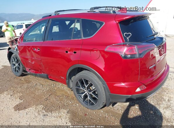 JTMJJREV2JD237089 2018 TOYOTA RAV4 HYBRID Red Задня ліва чверть