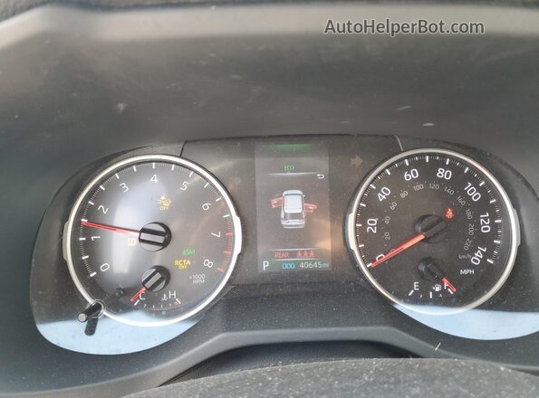 JTMK1RFV0ND093521 2022 TOYOTA LE White Вид щитка приладів