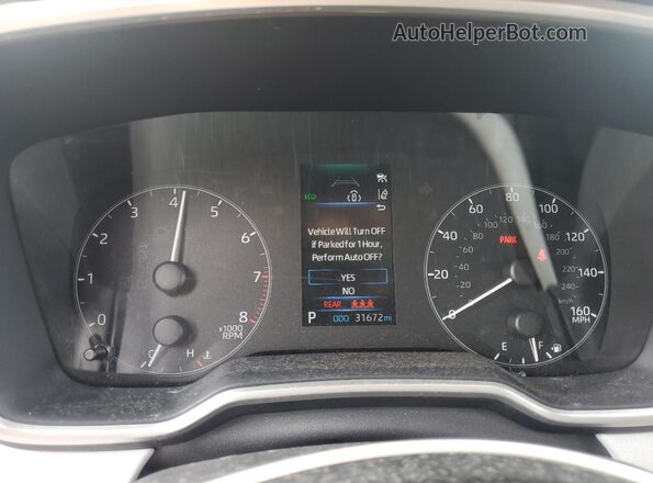 JTND4MBE2R3222360 2024 TOYOTA LL Silver Widok zestawu wskaźników