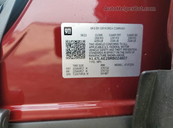 KL47LAE28RB024807 2024 BUICK OTHER Red 