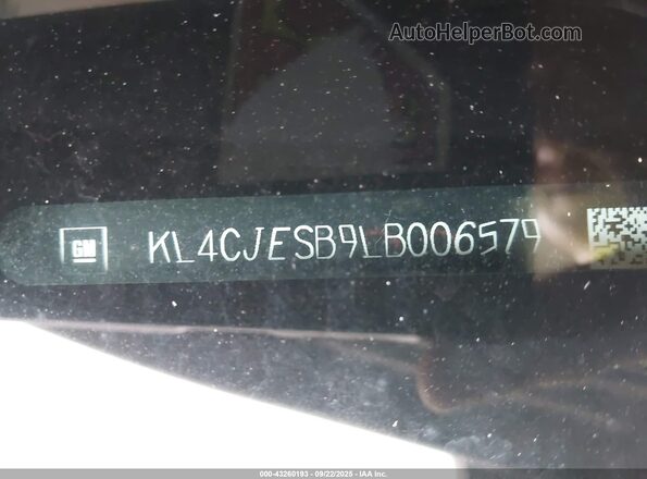 KL4CJESB9LB006579 2020 BUICK ENCORE Silver Շարժիչի բաժամունքի տեսք