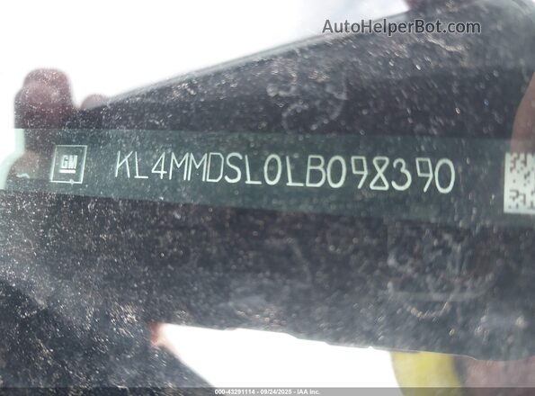 KL4MMDSL0LB098390 2020 BUICK ENCORE Gray Вид підкапотного простору