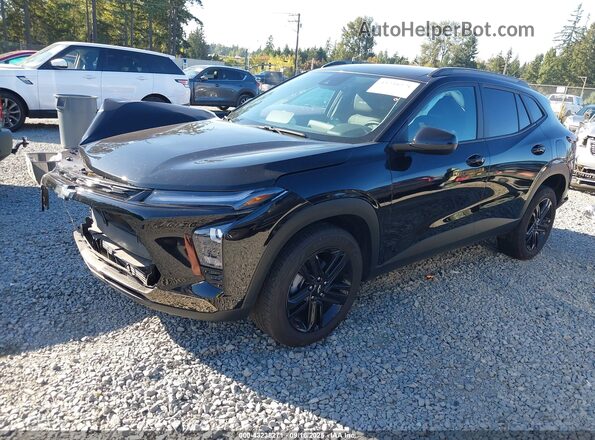 KL77LKE2XRC025377 2024 CHEVROLET TRAX Black წინა მარცხენა ხედი სამი მეოთხედიდან