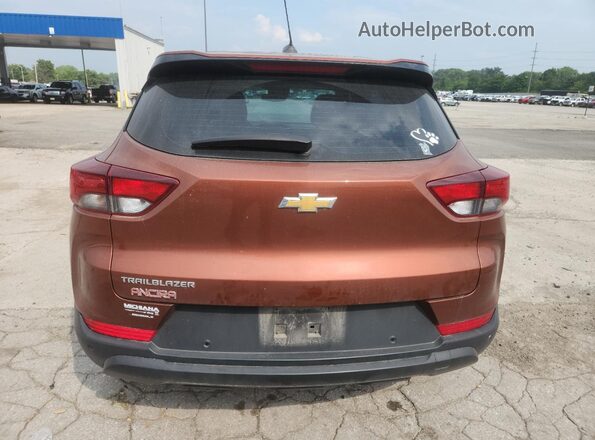 KL79MMS20MB019494 2021 CHEVROLET TRAILBLAZER Brown უკანა ხედი