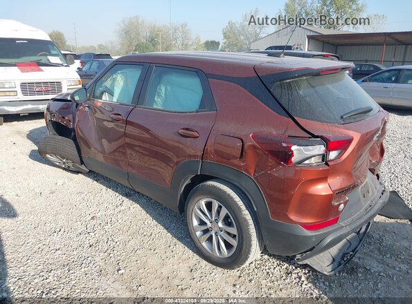 KL79MMS23MB125468 2021 CHEVROLET TRAILBLAZER Burgundy უკანა მარცხენა