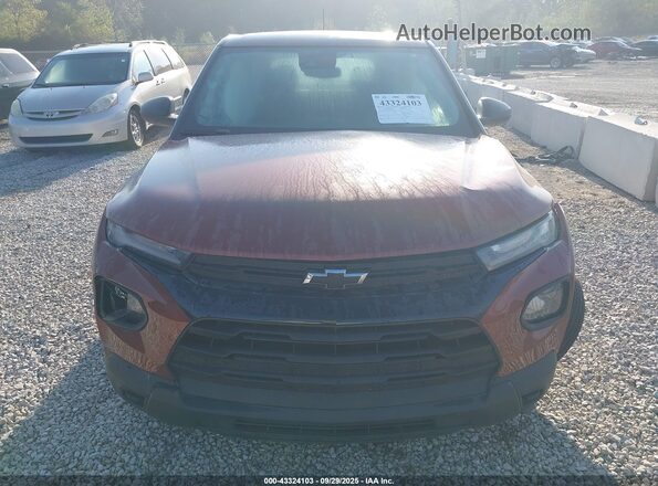 KL79MMS23MB125468 2021 CHEVROLET TRAILBLAZER Burgundy ხელსაწყოთა პანელის ხედი