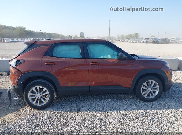 KL79MMS23MB125468 2021 CHEVROLET TRAILBLAZER Burgundy უკანა სალონის ხედი