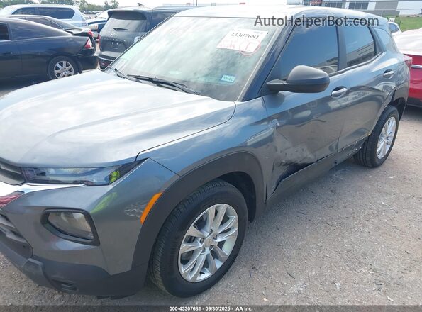 KL79MMS26MB000142 2021 CHEVROLET TRAILBLAZER Gray Widok z przodu