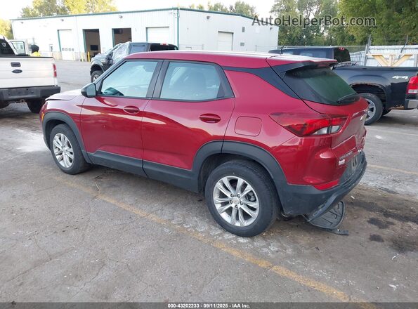 KL79MMS26MB142068 2021 CHEVROLET TRAILBLAZER Red Rear left