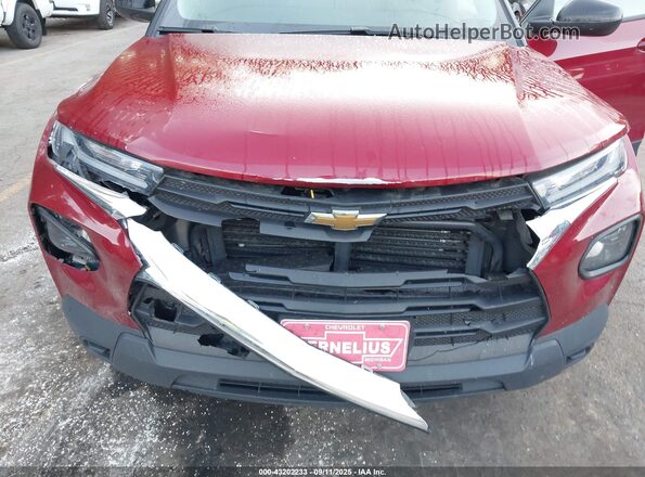 KL79MMS26MB142068 2021 CHEVROLET TRAILBLAZER Red Front view
