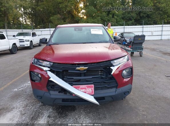 KL79MMS26MB142068 2021 CHEVROLET TRAILBLAZER Red Instrument cluster view