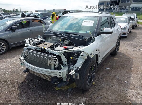 KL79MPSL0NB069274 2022 CHEVROLET TRAILBLAZER White Vista tres cuartos delantera izquierda