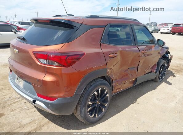 KL79MPSL6MB067933 2021 CHEVROLET TRAILBLAZER Orange Rear right