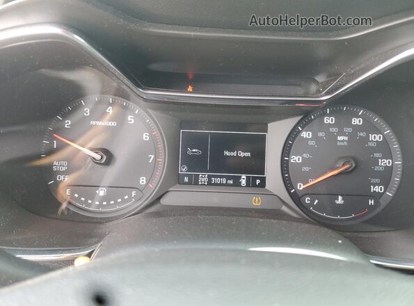 KL79MSSL0MB079384 2021 CHEVROLET TRAILBLAZER Gray Instrument cluster view