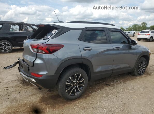 KL79MSSL0MB079384 2021 CHEVROLET TRAILBLAZER Gray Rear right