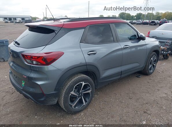 KL79MTSL3MB156237 2021 CHEVROLET TRAILBLAZER Gray უკანა მარჯვენა
