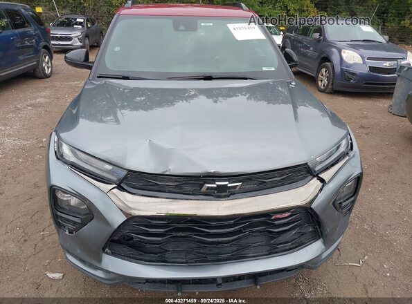 KL79MTSL3MB156237 2021 CHEVROLET TRAILBLAZER Gray წინა ხედი