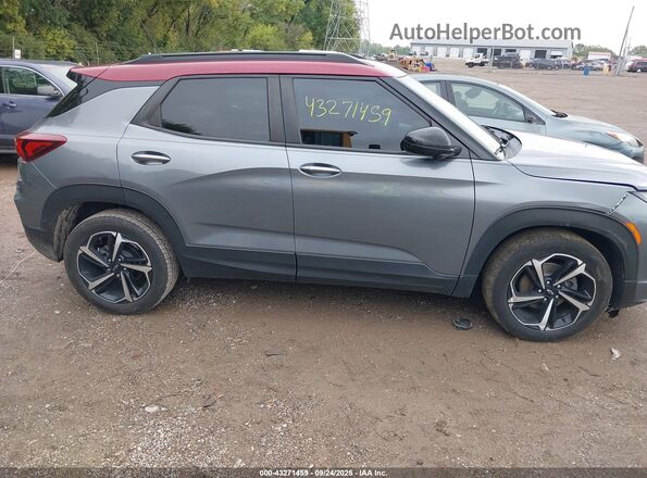 KL79MTSL3MB156237 2021 CHEVROLET TRAILBLAZER Gray უკანა სალონის ხედი