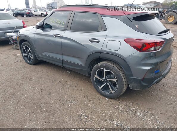 KL79MTSL3MB156237 2021 CHEVROLET TRAILBLAZER Gray უკანა მარცხენა