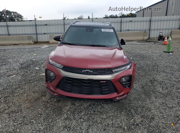 KL79MUSL8MB128391 2021 CHEVROLET TRAILBLAZER Red წინა ხედი