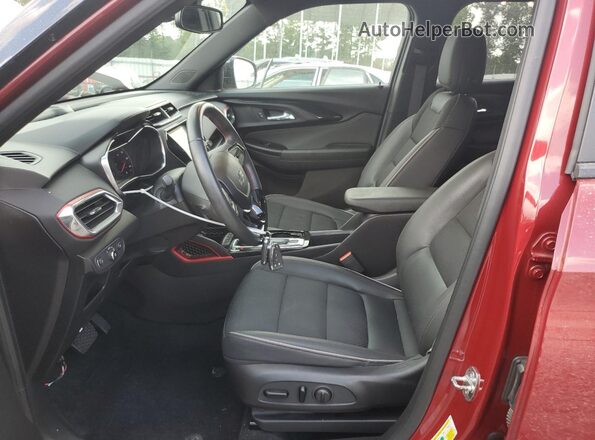 KL79MUSL8MB128391 2021 CHEVROLET TRAILBLAZER Red წინა სალონის ხედი