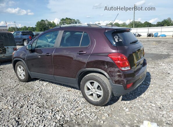 KL7CJLSB0MB323188 2021 CHEVROLET TRAX Burgundy Հետևի ձախ