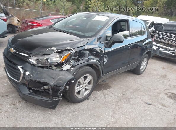 KL7CJNSMXNB516396 2022 CHEVROLET TRAX Черный Передняя левая четверть