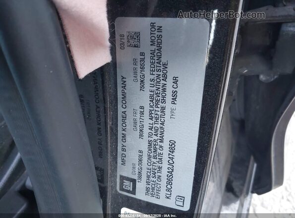KL8CB6SA2JC474850 2018 CHEVROLET SPARK Black 