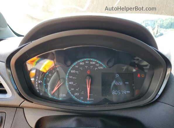 KL8CB6SAXLC402409 2020 CHEVROLET SPARK Orange Instrument cluster view