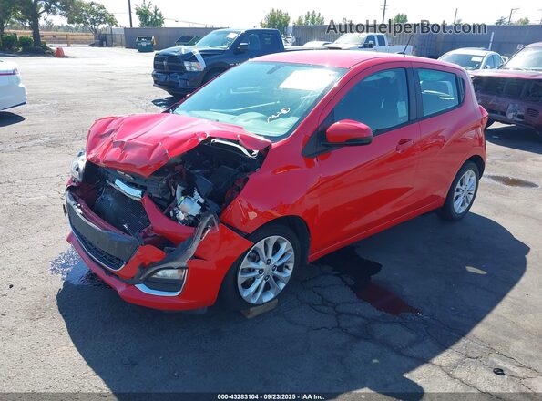 KL8CD6SA2LC440243 2020 CHEVROLET SPARK Red Առջևի ձախ երեք քառորդ տեսարան