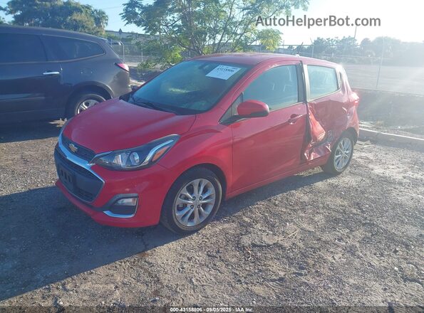 KL8CD6SA3LC428523 2020 CHEVROLET SPARK Red Առջևի ձախ երեք քառորդ տեսարան