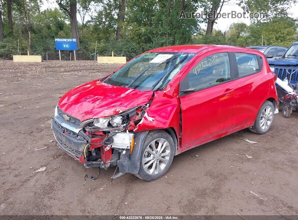 KL8CD6SA3MC729200 2021 CHEVROLET SPARK Red Առջևի ձախ երեք քառորդ տեսարան