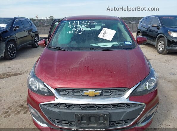 KL8CD6SA5NC013187 2022 CHEVROLET SPARK Red Widok zestawu wskaźników