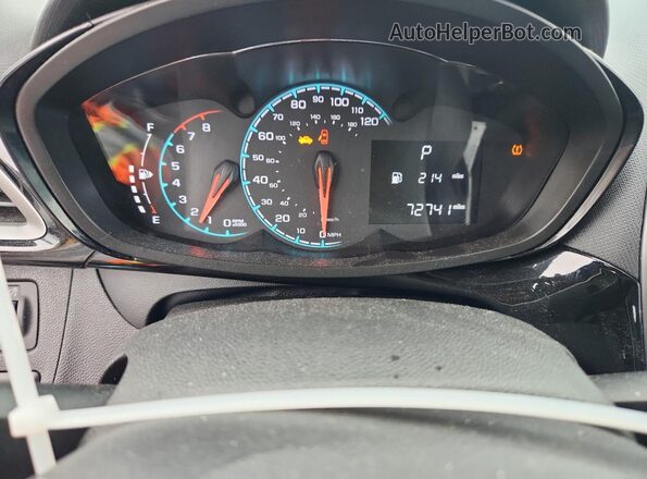 KL8CD6SA8MC737082 2021 CHEVROLET SPARK Blue Vista del cuadro de instrumentos