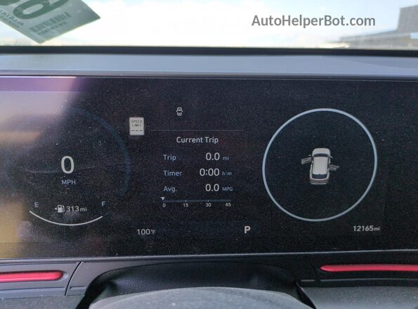 KM8HACA38RU135240 2024 HYUNDAI KONA Red Սարքավորումների վահանակի տեսք